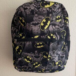 16" Batman (Light-Yellow)All Over Comic Print Backpack(New w/ tag)